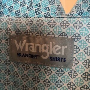 Wrangler Wrancher Shirt. Pearl snap buttons. XXL.